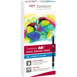 ABT Dual Brush pen 12-set Primary
