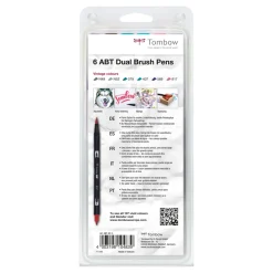ABT Dual Brush pen 6-set Vintage