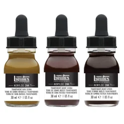 Acrylic Ink Transparents 3-set 30 ml