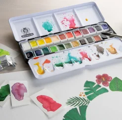 Akademie Aquarell Half Pans 24-set