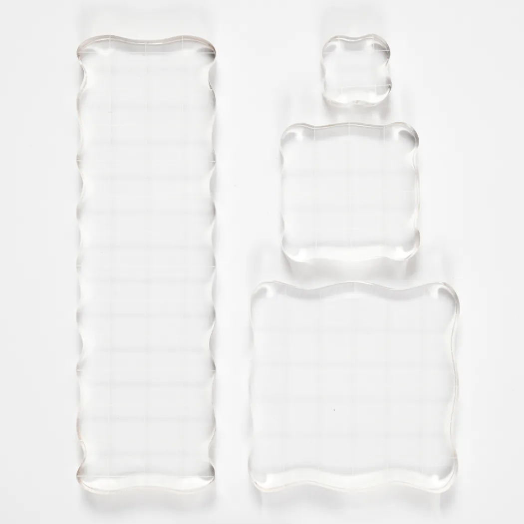 Akrylblock till stämplar 4-pack