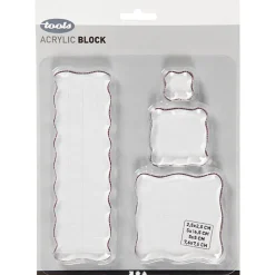 Akrylblock till stämplar 4-pack