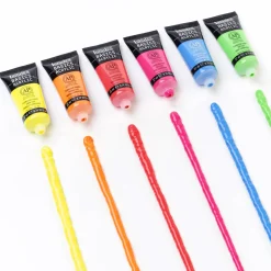 Akrylfärg Fluorescent Set Tubes 6x22 ml