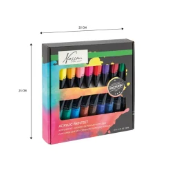 Akrylfärg 36 ml 18-set