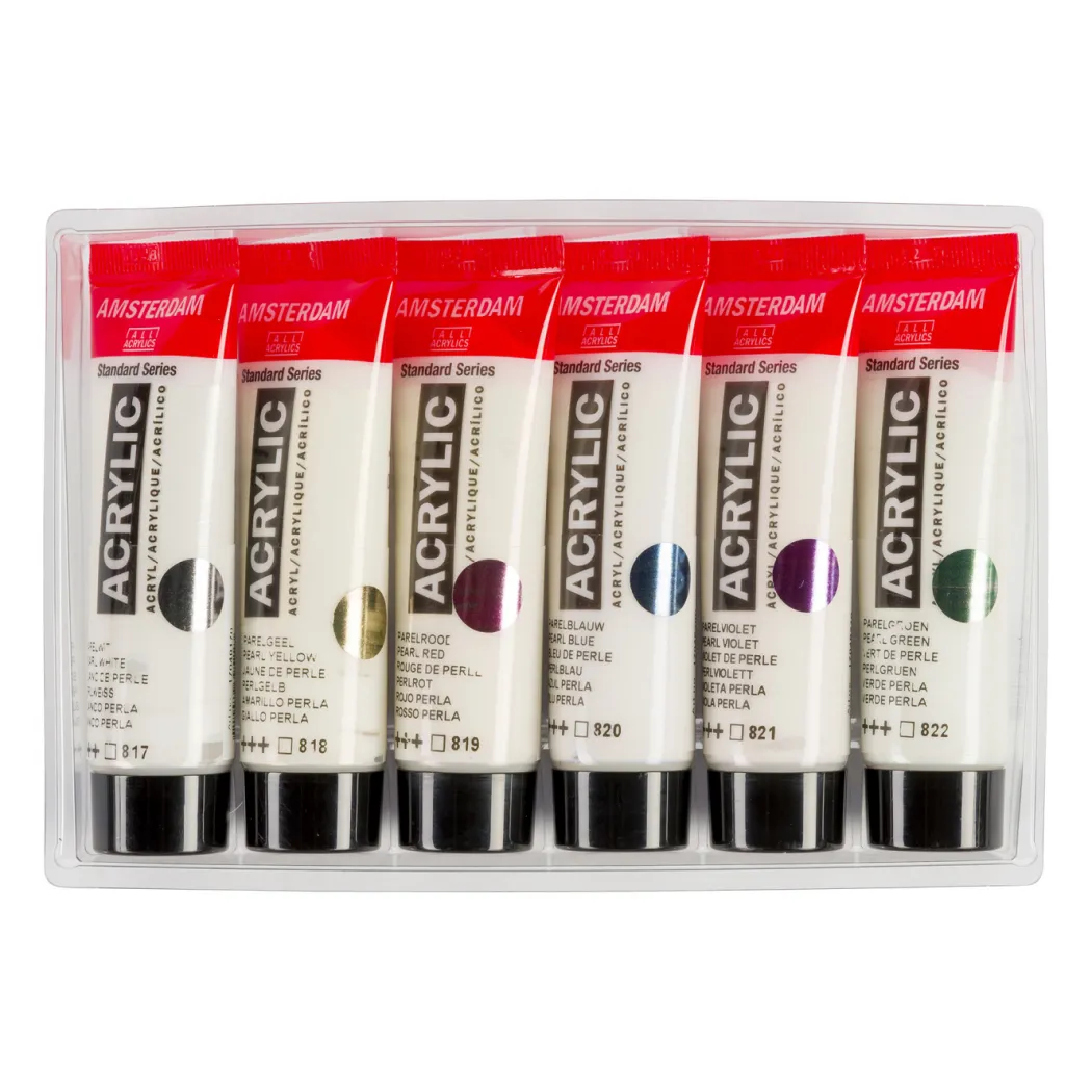 Akrylfärg Pearl Set 6 x 20 ml