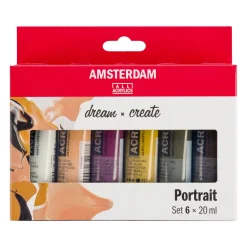 Akrylfärg Portrait Set 6 x 20 ml