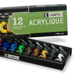 Akrylfärgset Campus 12x21ml tuber