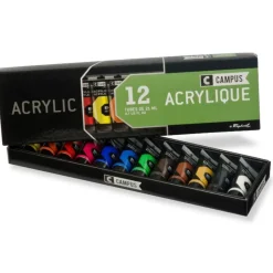 Akrylfärgset Campus 12x21ml tuber