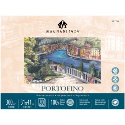 Akvarellblock Portofino 100% Bomull 300g Satin 31x41cm 20 ark