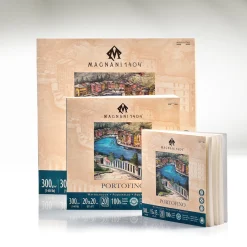 Akvarellblock Portofino 100% Bomull 300g Satin 30x30 cm 20 ark