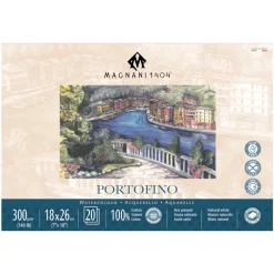 Akvarellblock Portofino 100% Bomull 300g Satin 18x26 cm 20 ark