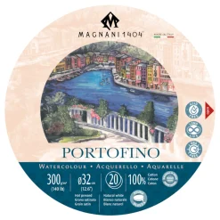 Akvarellblock Rund Portofino 100% Bomull 300g 32 cm 20 ark