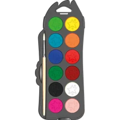 Akvarellfärg Color Peps 12-set + Pensel (3 år+)