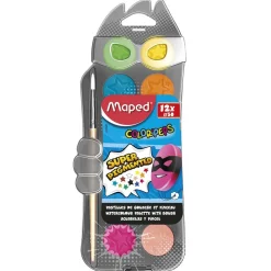 Akvarellfärg Color Peps 12-set + Pensel (3 år+)