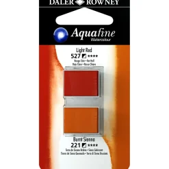 Akvarellfärg ½ - kopp Duo Light Red/Burnt Sienna