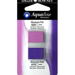Akvarellfärg ½ - kopp Duo Ultramarine Pink/Ultramarine Violet