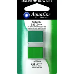 Akvarellfärg ½ - kopp Duo Viridian Hue/Leaf Green