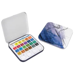 Akvarellfärg Travel set Tin 24 ½ - koppar
