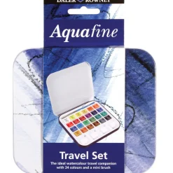 Akvarellfärg Travel set Tin 24 ½ - koppar