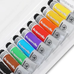 Akvarellfärg tub 18 ml 10-set