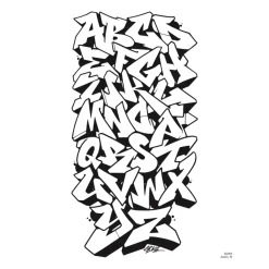 American Graffiti Coloring Book