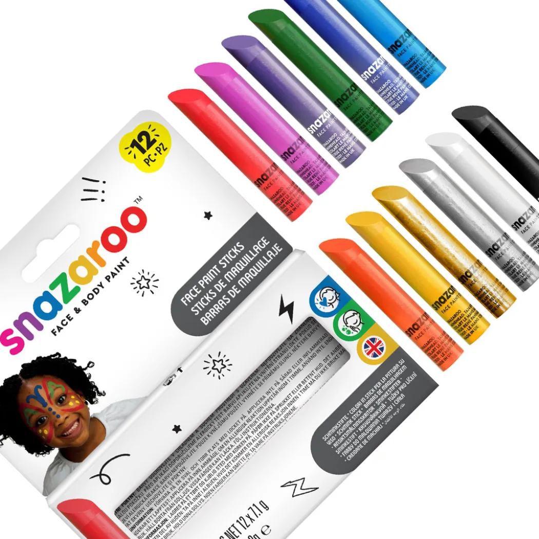 Ansiktskritor 12-set