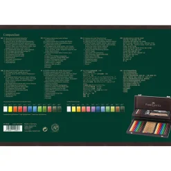 Art & Graphic Compendium komplett tecknarset i träskrin