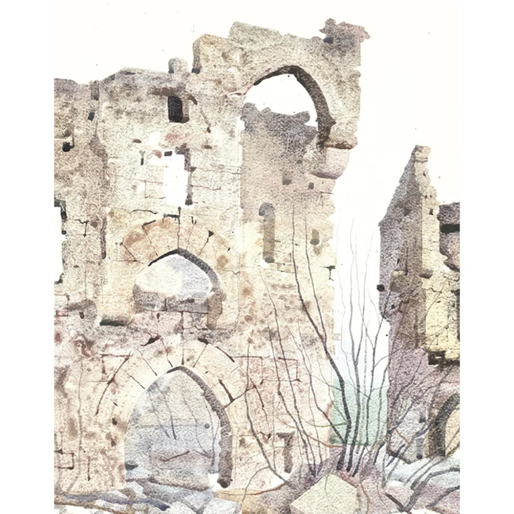 Atmospheric Buildings in Watercolour