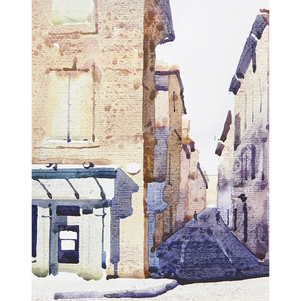 Atmospheric Buildings in Watercolour