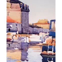 Atmospheric Buildings in Watercolour