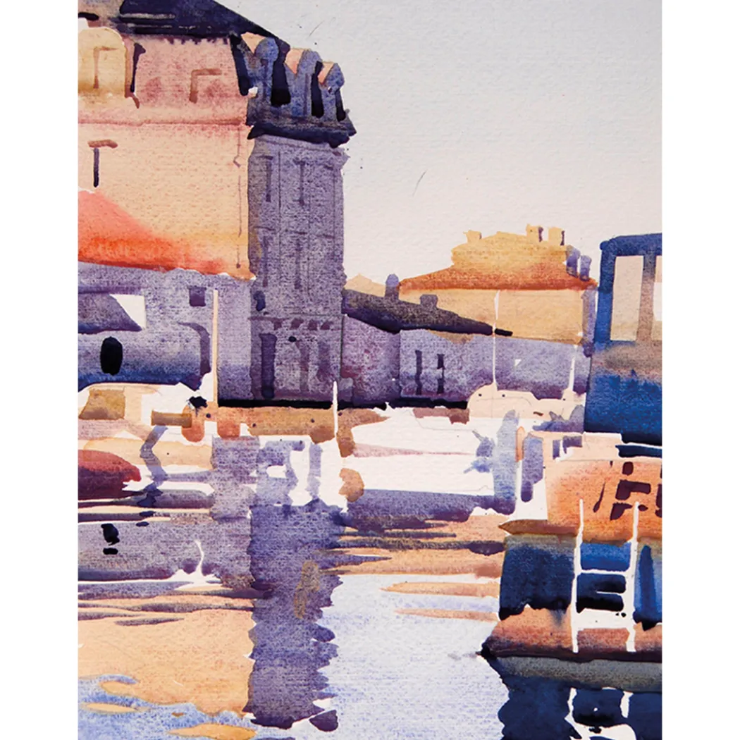 Atmospheric Buildings in Watercolour