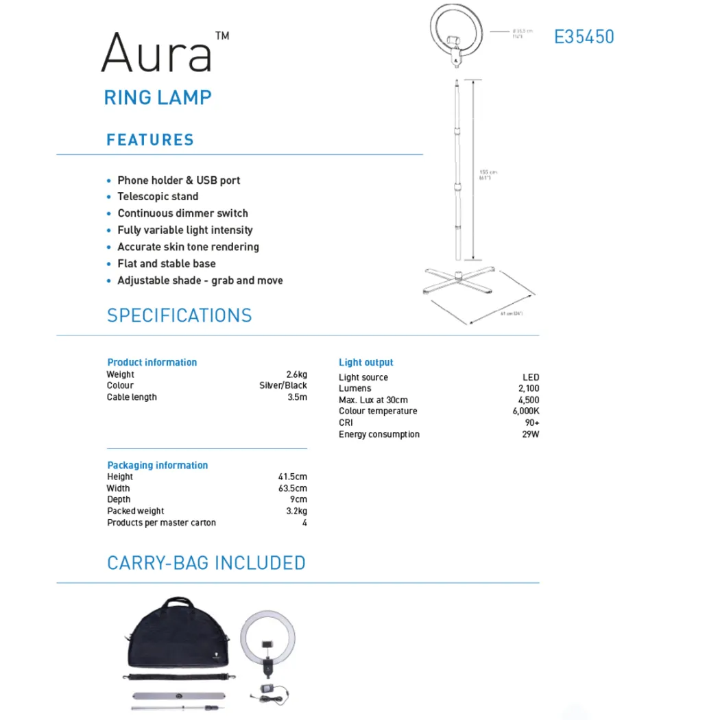 Aura Ring Floor Lamp