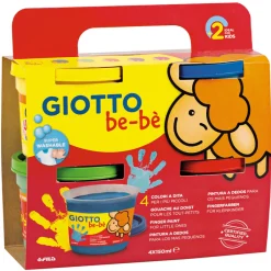 Be-bè Fingerfärg 4x150 ml (2 år+)