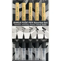 Bimoji Fude Brush Pen 5-set