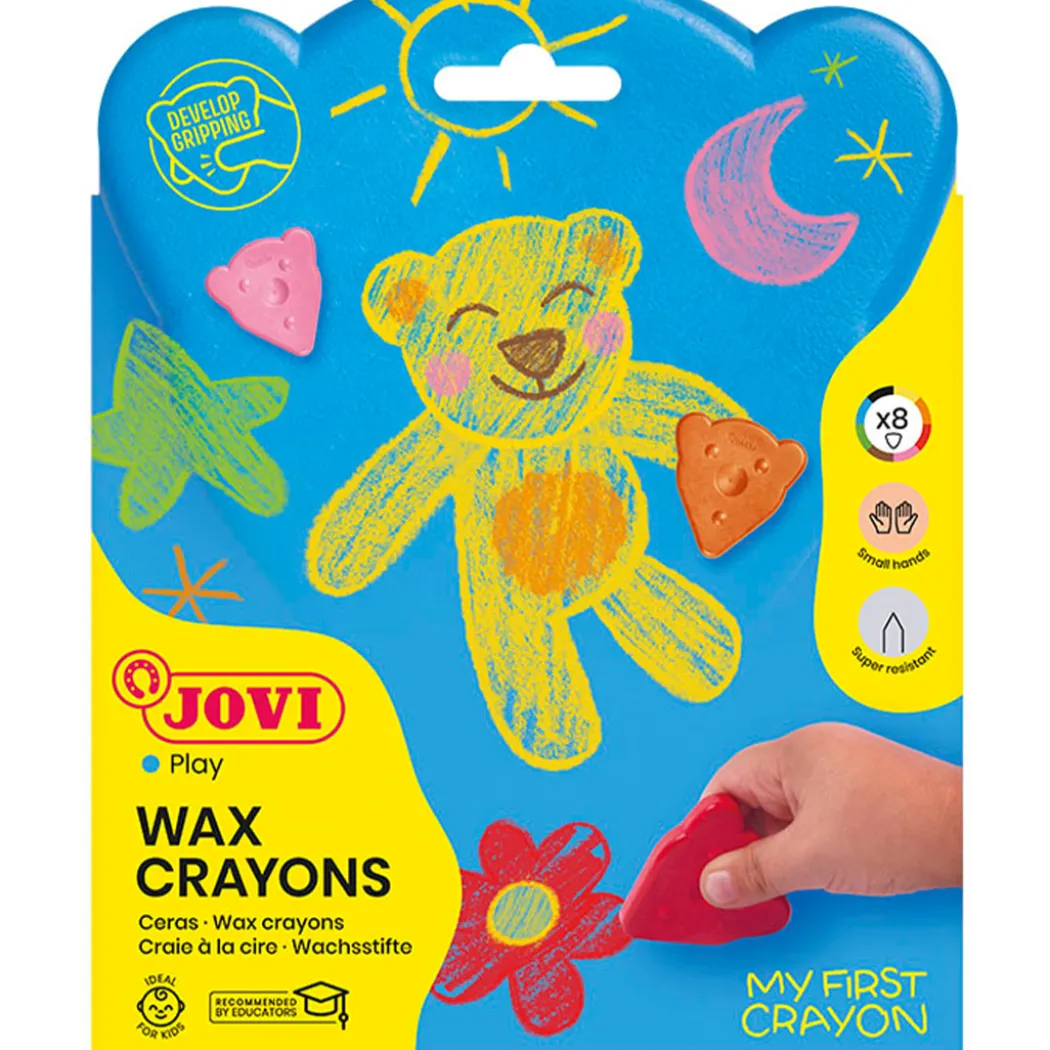 Björnformade vaxkritor 8-pack (2 år+)