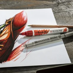 Brush Pen Grey 5-set
