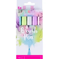 Brush Pen Pastel 5-set