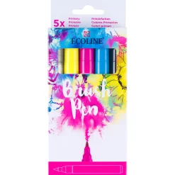 Brush Pen Primary 5-set