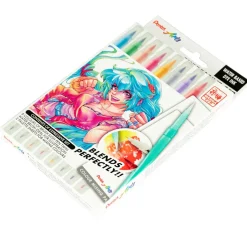 Brush Sign Pen Twin Expressive Set Manga