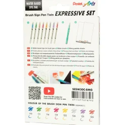 Brush Sign Pen Twin Expressive Set Manga