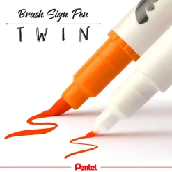 Brush Sign Pen Twin 30-pack + Zipper Pouch