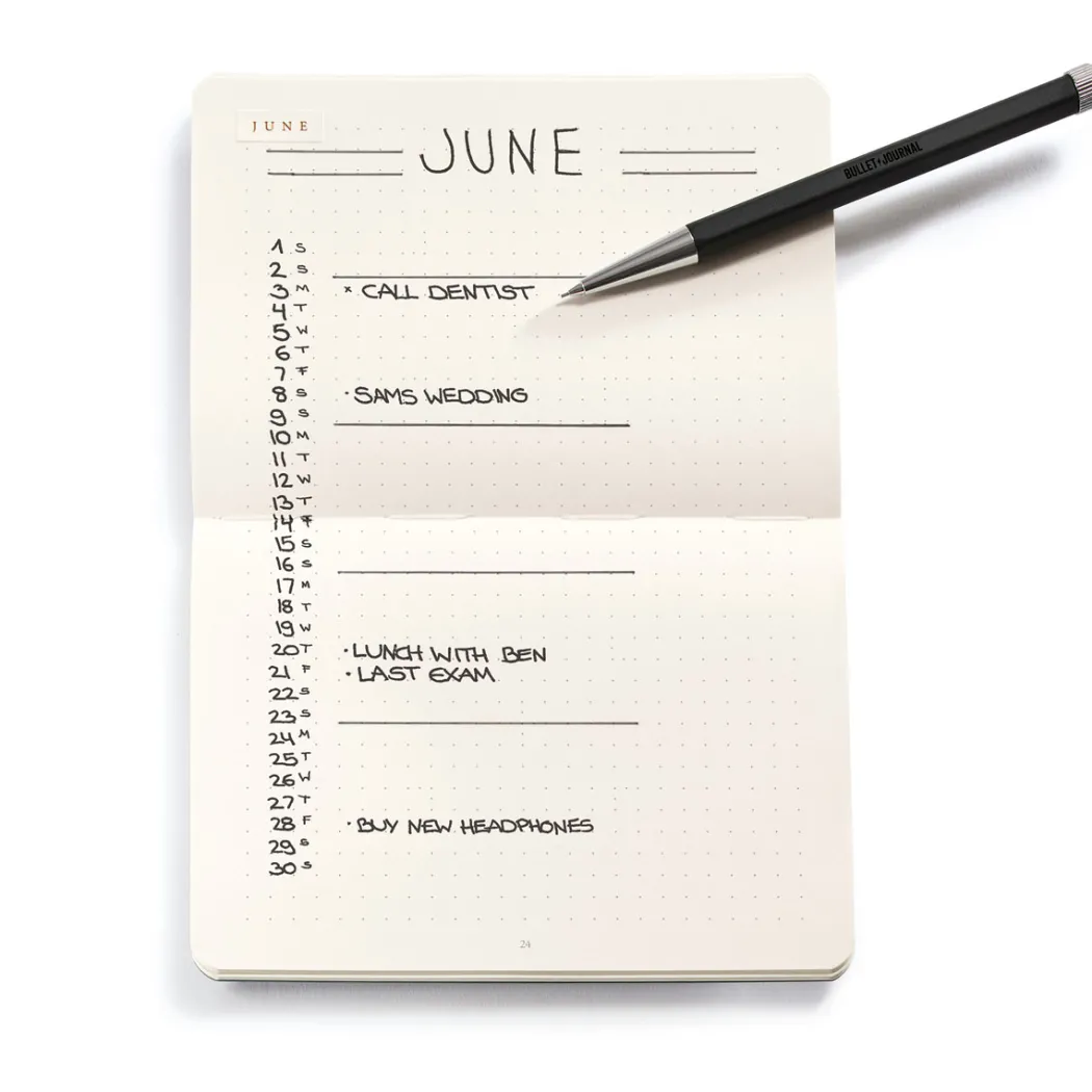 Bullet Journal Pocket 3-pack Black
