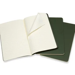 Cahier Notebook Large Green Linjerad