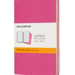 Cahier Notebook Pocket Pink Linjerad
