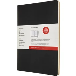 Cahier Notebook Subject A4 Black/Kraft Linjerad