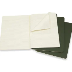 Cahier Notebook XL Green Linjerad