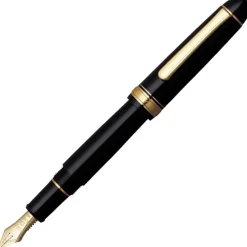 #3776 Century Reservoar Black Gold Trim Music nib
