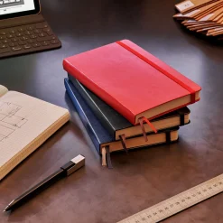 Classic Hard Cover Notebook Expanded Blue Linjerad