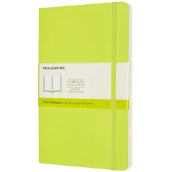 Classic Hard Cover Notebook Large Lemon Green