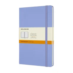 Classic Hard Cover Notebook Large Hydrangea Blue